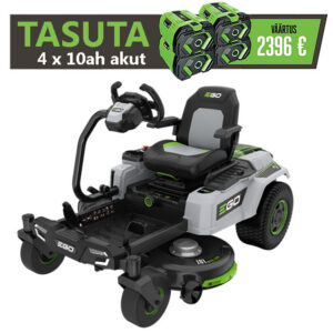 Nullpöörderaadiusega rooliga juhitav akumurutraktor EGO ZT4201E-S