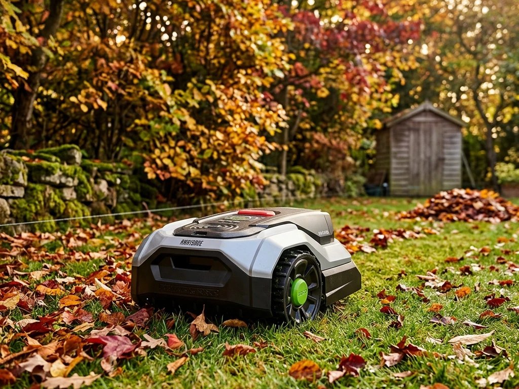 Robotniiduk sügisesel murul enne talvekorterisse viimist