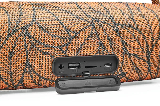 Kõlar Bluetooth LED ORANGE/BLACK